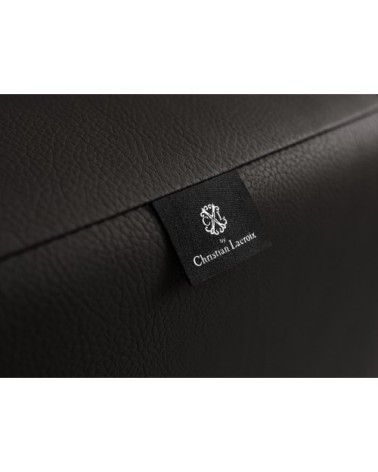 Fauteuil 1 place XL en cuir cuir noir