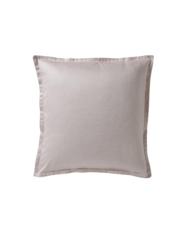 Taie d'oreiller en satin de coton rose 65x65