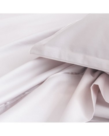 Taie d'oreiller en satin de coton rose 50x75