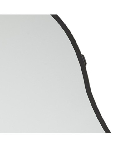 Miroir organique en acier noir, 70x155 cm