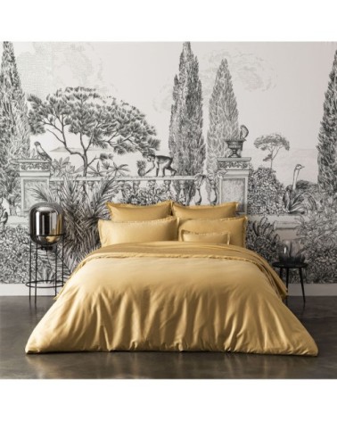 Housse de couette en satin de coton or 260x240
