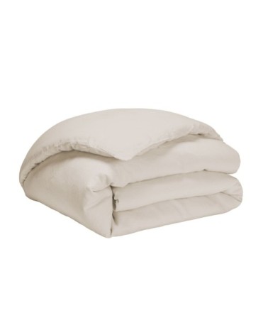 Housse de couette en lin beige 260x240