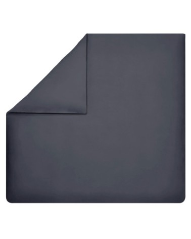 Housse de couette en satin de coton marine 200x200