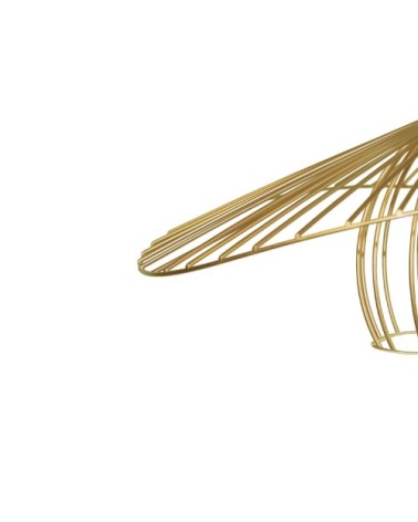 Suspension métal doré