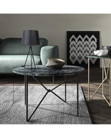 Lampe de chevet métal noir