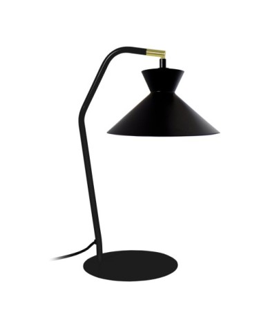 Lampe de bureau métal noir