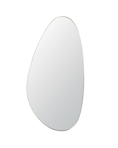 Miroir organique en acier doré, 70x140 cm