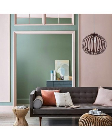 Suspension métal marron