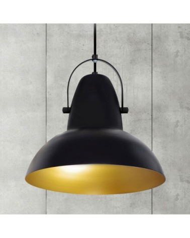 Suspension métal noir