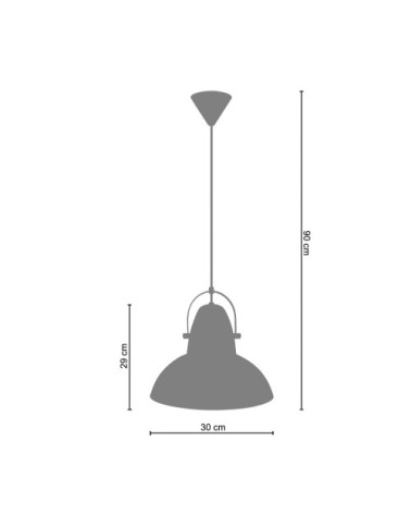 Suspension métal noir