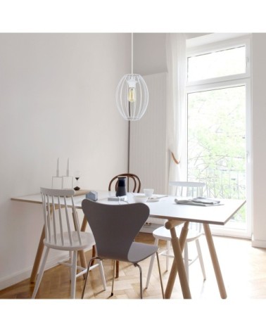 Suspension métal blanc