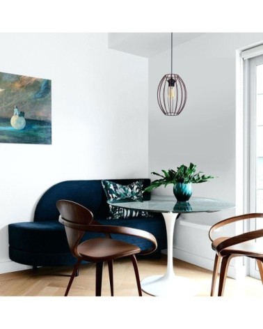 Suspension métal marron