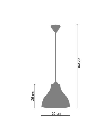 Suspension métal aluminium