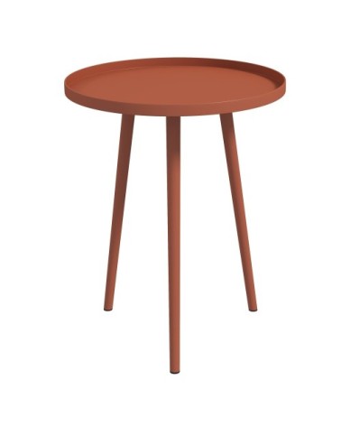 Table basse de jardin d'appoint design scandinave ø 40 x 50h cm acier