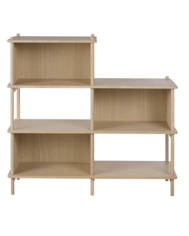 Etagère asymétrique 4 niches en bois