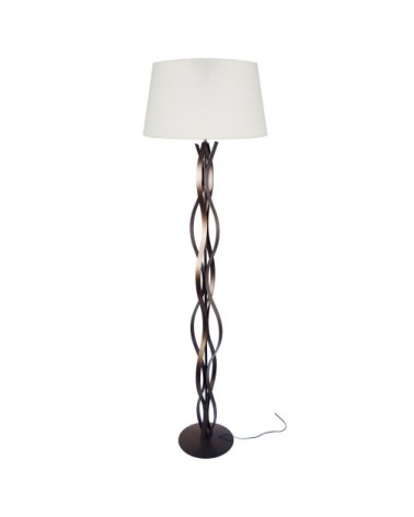 Lampadaire métal bronze