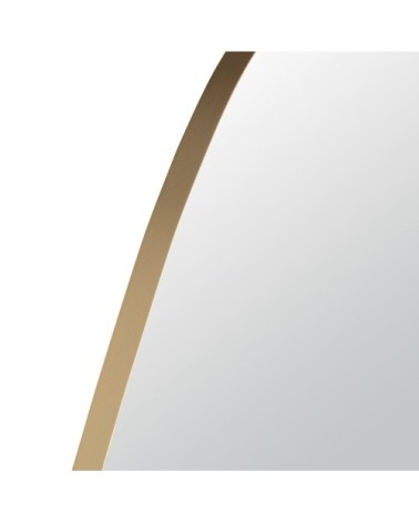 Miroir organique en acier doré, 70x140 cm