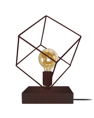 Lampe a poser métal marron