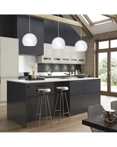 Suspension verre noir