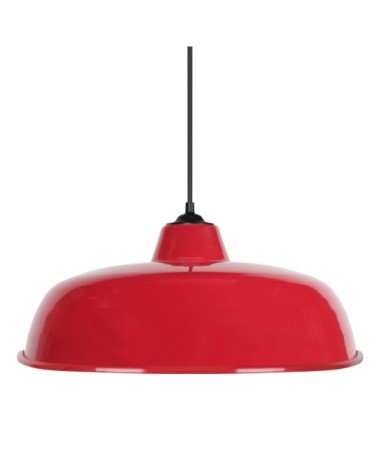 Suspension métal rouge