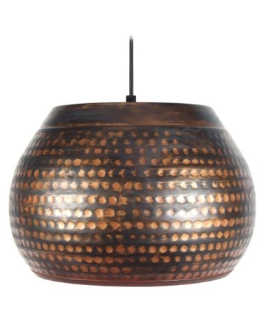 Suspension métal noir et cuivre