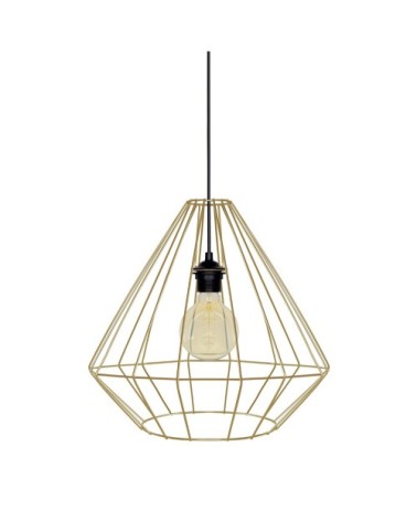 Suspension métal doré