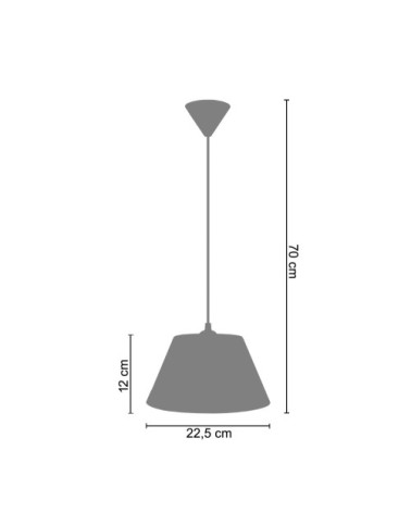 Suspension plastique noir