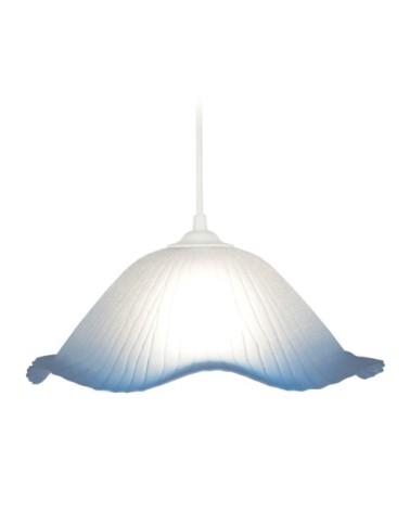 Suspension verre bleu