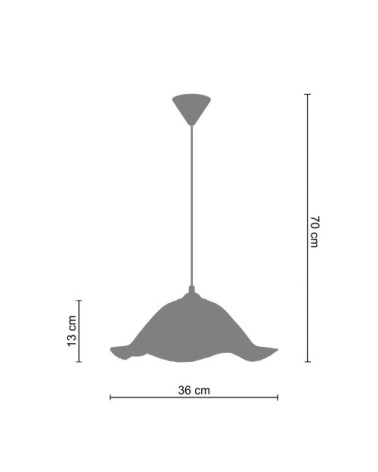 Suspension verre bleu