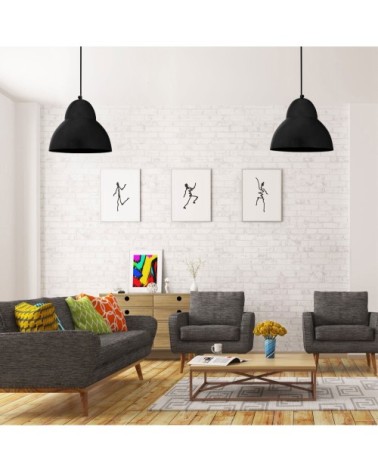 Suspension métal noir