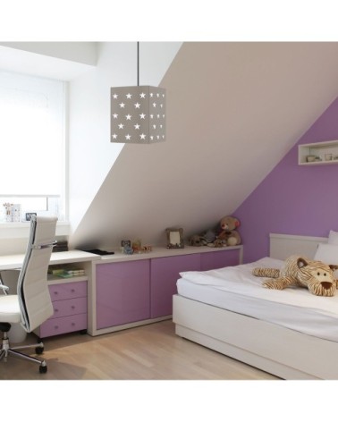 Suspension métal taupe