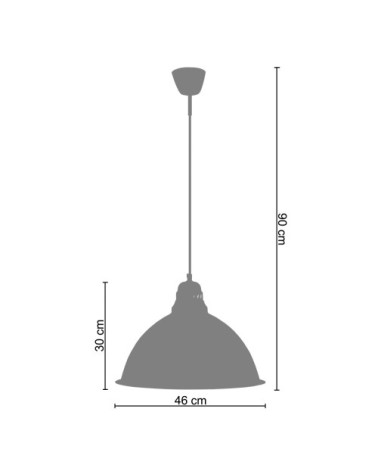Suspension métal blanc