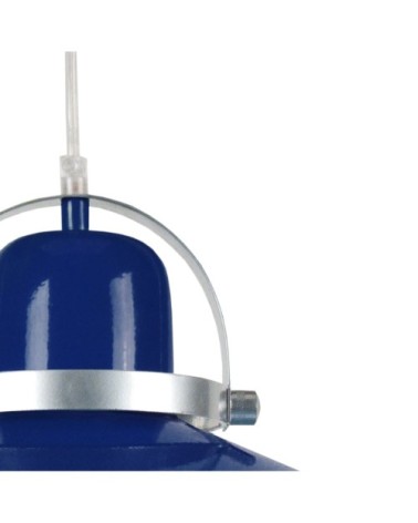 Suspension acier bleu