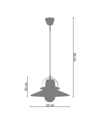 Suspension acier bleu