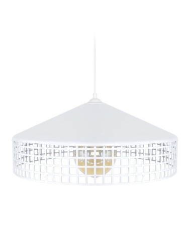 Suspension métal blanc d'ivoire