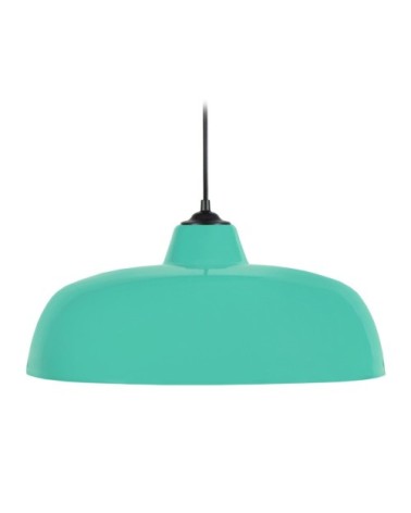 Suspension métal turquoise