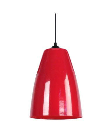 Suspension métal rouge