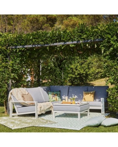 Salon de jardin à dossier haut  en aluminium