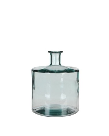 Vase bouteille en verre recyclé H26