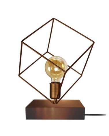 Lampe a poser métal bronze