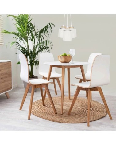 Suspension métal blanc d'ivoire