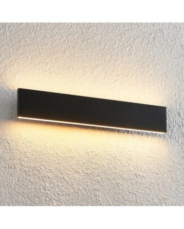 Applique murale led en métal noir