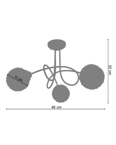 Lustre métal aluminium