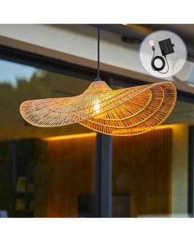 Suspension solaire jute beige d63cm