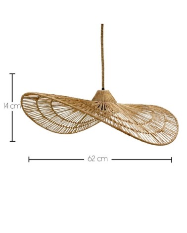 Suspension solaire jute beige d63cm
