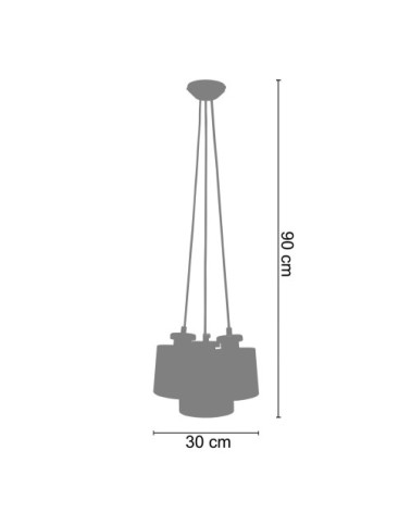 Suspension métal noir