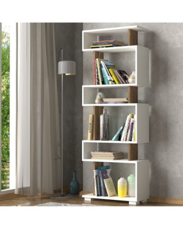 Etagère bibliothèque design scandinave L. 60 x H. 165 cm