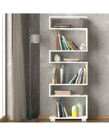 Etagère bibliothèque design scandinave L. 60 x H. 165 cm