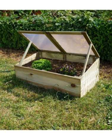 Serre double en pin autoclavé à peindre