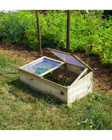 Serre double en pin autoclavé à peindre